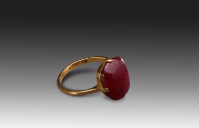 图片[1]-Gold set ruby ring-China Archive